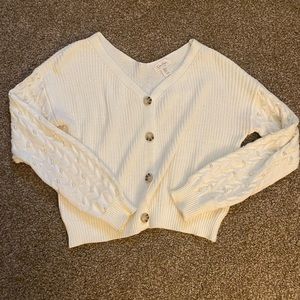 Cream cardigan